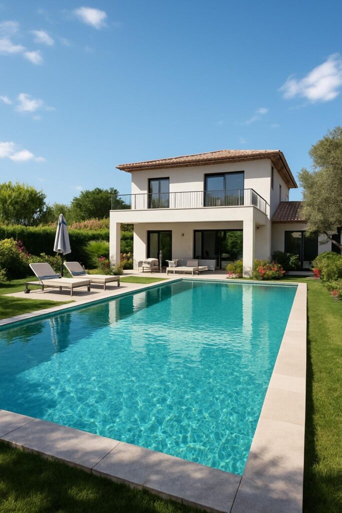 casa con piscina